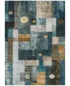 Addison Chantille Machine Washable Acn1123 5'x7'6" Area Rug In Teal