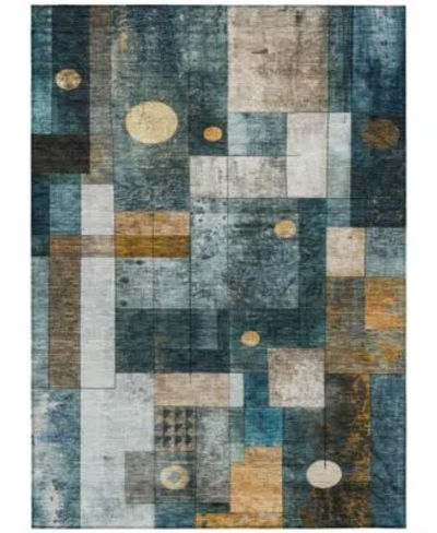 Addison Chantille Machine Washable Acn1123 Rug Collection In Teal