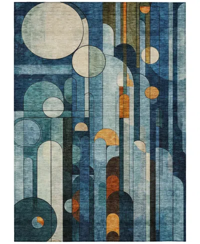Addison Chantille Machine Washable Acn1125 9'x12' Area Rug In Blue