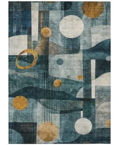 Addison Chantille Machine Washable Acn1126 Rug Collection In Teal