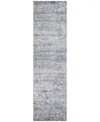 Addison Chantille Machine Washable Acn1127 2'3"x7'6" Runner Area Rug In Blue