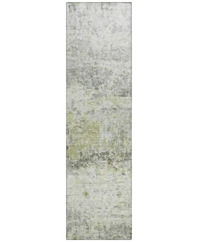 Addison Chantille Machine Washable Acn1129 2'3"x7'6" Runner Area Rug In Grass