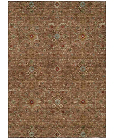 Addison Chantille Machine Washable Acn1130 2'6"x3'10" Area Rug In Paprika