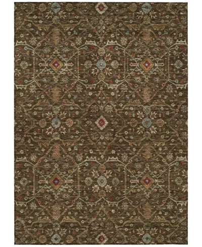 Addison Chantille Machine Washable Acn1130 5'x7'6" Area Rug In Chocolate