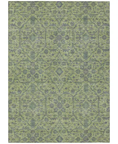 Addison Chantille Machine Washable Acn1131 9'x12' Area Rug In Lime