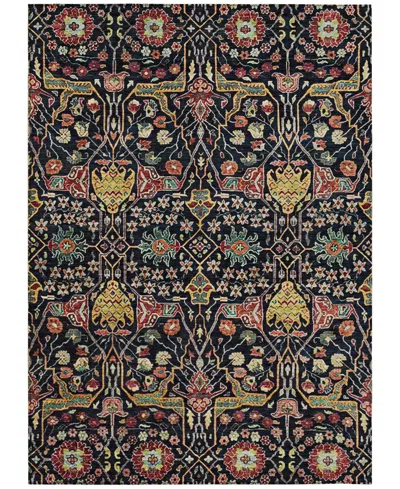 Addison Chantille Machine Washable Acn1132 5'x7'6" Area Rug In Black