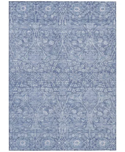 Addison Chantille Machine Washable Acn1133 10'x14' Area Rug In Denim