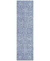 Addison Chantille Machine Washable Acn1133 2'3"x7'6" Runner Area Rug In Denim