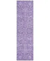 Addison Chantille Machine Washable Acn1133 2'3"x7'6" Runner Area Rug In Plum