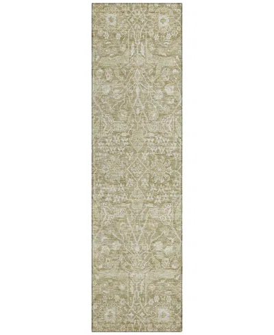 Addison Chantille Machine Washable Acn1133 2'3"x7'6" Runner Area Rug In Taupe