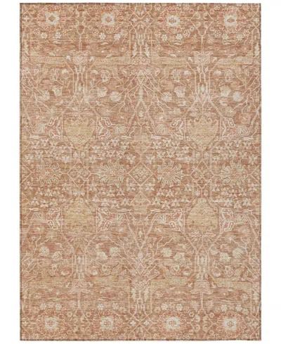 Addison Chantille Machine Washable Acn1133 5'x7'6" Area Rug In Coral