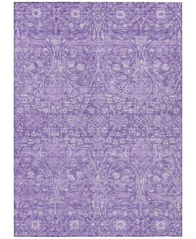 Addison Chantille Machine Washable Acn1133 5'x7'6" Area Rug In Plum