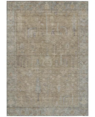 Addison Chantille Machine Washable Acn1135 8'x10' Area Rug In Tan