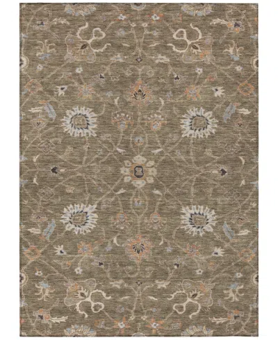 Addison Chantille Machine Washable Acn1137 5'x7'6" Area Rug In Brown