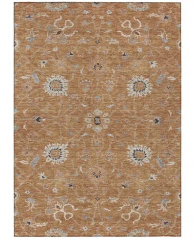 Addison Chantille Machine Washable Acn1137 8'x10' Area Rug In Copper
