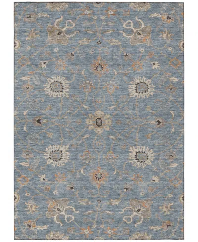 Addison Chantille Machine Washable Acn1137 9'x12' Area Rug In Denim