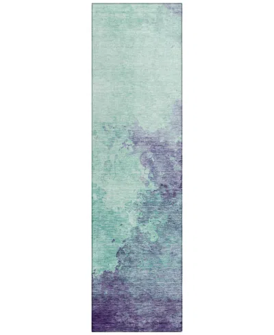 Addison Chantille Machine Washable Acn1138 2'3"x7'6" Runner Area Rug In Mint
