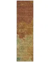 Addison Chantille Machine Washable Acn1138 2'3"x7'6" Runner Area Rug In Paprika