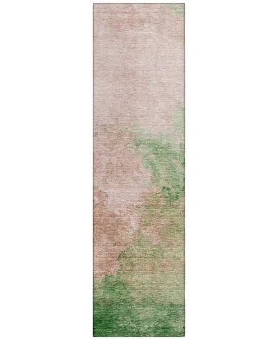 Addison Chantille Machine Washable Acn1138 2'3"x7'6" Runner Area Rug In Pink