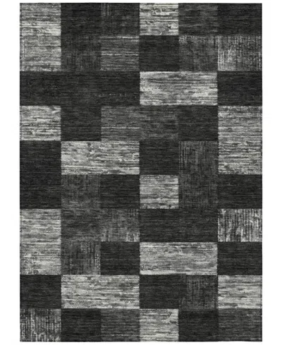 Addison Chantille Machine Washable Acn1139 8'x10' Area Rug In Black
