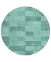 Addison Chantille Machine Washable Acn1139 8'x8' Round Area Rug In Mint