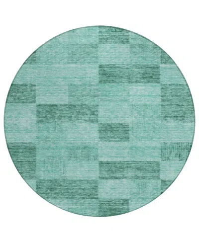 Addison Chantille Machine Washable Acn1139 8'x8' Round Area Rug In Mint