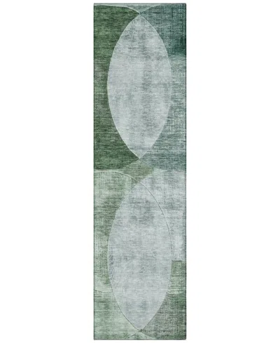 Addison Chantille Machine Washable Acn1140 2'3"x7'6" Runner Area Rug In Mint