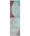 Addison Chantille Machine Washable Acn1140 2'3"x7'6" Runner Area Rug In Teal