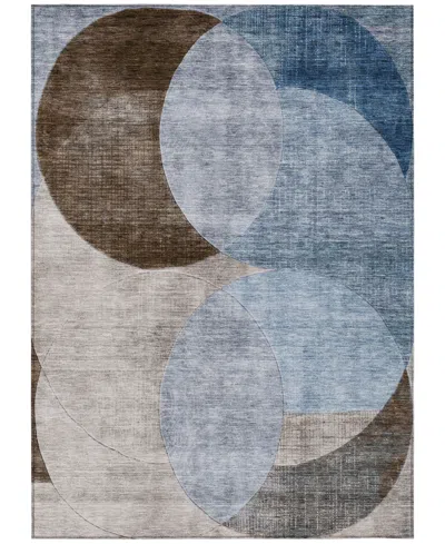 Addison Chantille Machine Washable Acn1140 3'x5' Area Rug In Denim