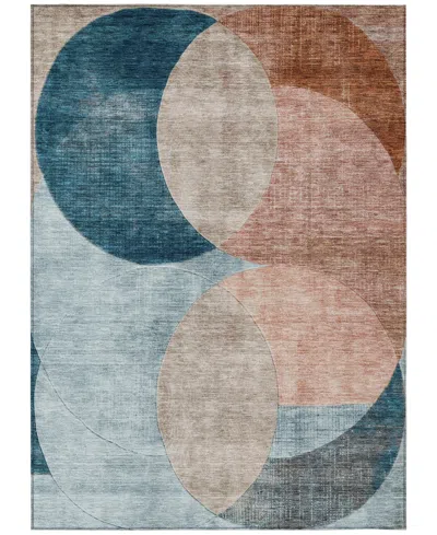 Addison Chantille Machine Washable Acn1140 5'x7'6" Area Rug In Rust