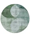 Addison Chantille Machine Washable Acn1140 8'x8' Round Area Rug In Mint