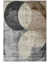 Addison Chantille Machine Washable Acn1140 9'x12' Area Rug In Charcoal