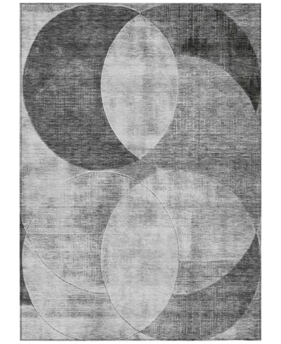 Addison Chantille Machine Washable Acn1140 9'x12' Area Rug In Gray