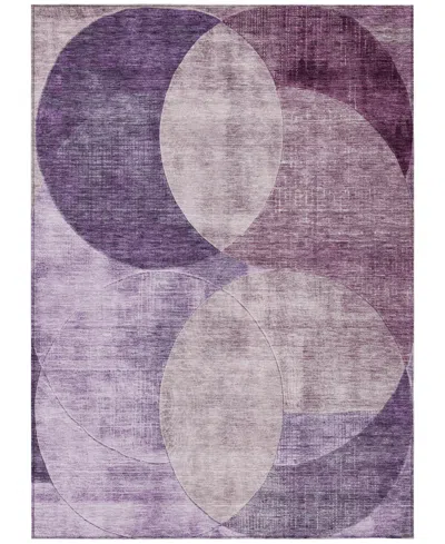 Addison Chantille Machine Washable Acn1140 9'x12' Area Rug In Purple