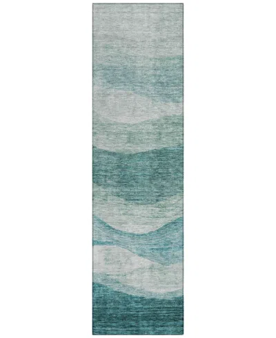 Addison Chantille Machine Washable Acn1141 2'3"x7'6" Runner Area Rug In Mint