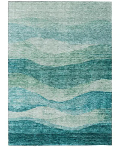 Addison Chantille Machine Washable Acn1141 2'6"x3'10" Area Rug In Teal