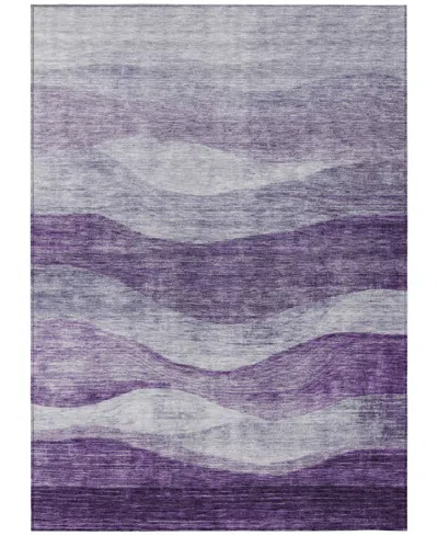 Addison Chantille Machine Washable Acn1141 5'x7'6" Area Rug In Lavender