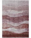 Addison Chantille Machine Washable Acn1141 9'x12' Area Rug In Rose