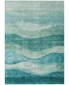 Addison Chantille Machine Washable Acn1141 9'x12' Area Rug In Teal