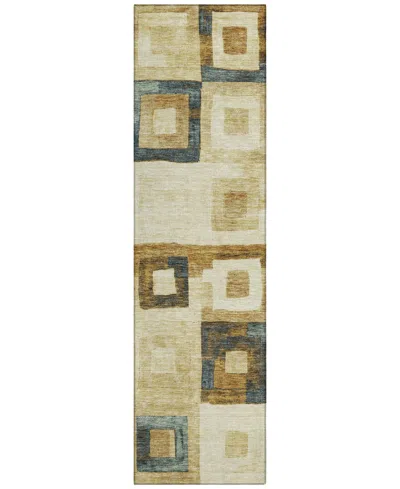 Addison Chantille Machine Washable Acn1142 2'3"x7'6" Runner Area Rug In Beige