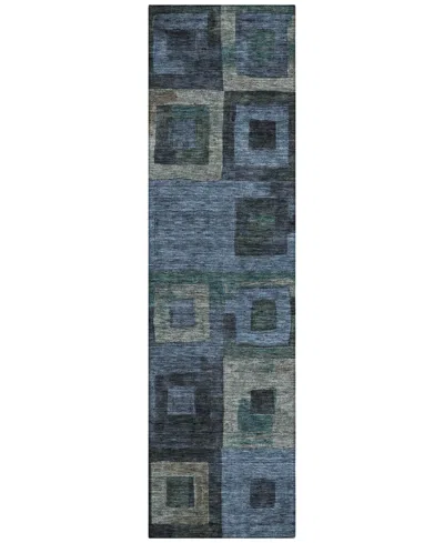 Addison Chantille Machine Washable Acn1142 2'3"x7'6" Runner Area Rug In Blue