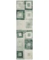 Addison Chantille Machine Washable Acn1142 2'3"x7'6" Runner Area Rug In Green