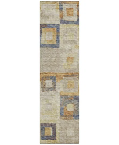 Addison Chantille Machine Washable Acn1142 2'3"x7'6" Runner Area Rug In Ivory