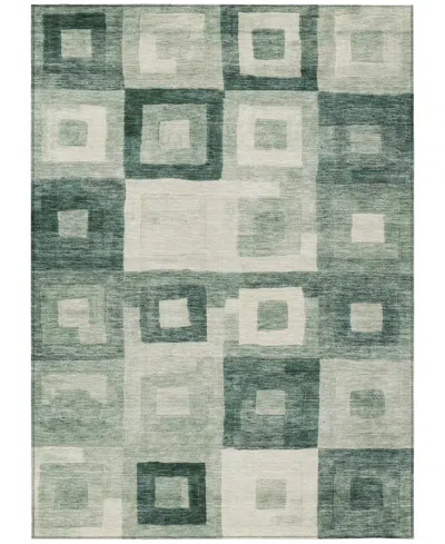 Addison Chantille Machine Washable Acn1142 5'x7'6" Area Rug In Green