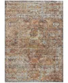 Addison Chantille Machine Washable Acn1143 9'x12' Area Rug In Coral