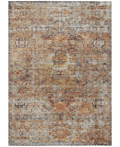 Addison Chantille Machine Washable Acn1143 9'x12' Area Rug In Coral