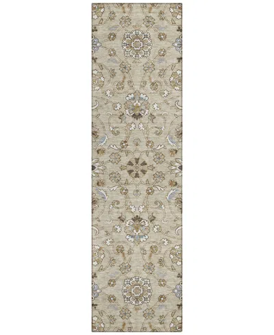 Addison Chantille Machine Washable Acn1149 2'3"x7'6" Runner Area Rug In Beige