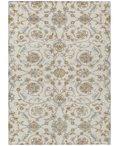 Addison Chantille Machine Washable Acn1149 5'x7'6" Area Rug In Ivory