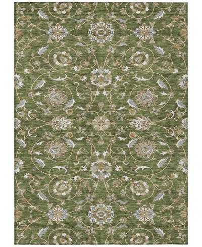 Addison Chantille Machine Washable Acn1149 8'x10' Area Rug In Olive