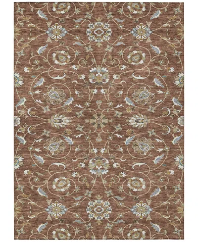 Addison Chantille Machine Washable Acn1149 9'x12' Area Rug In Paprika